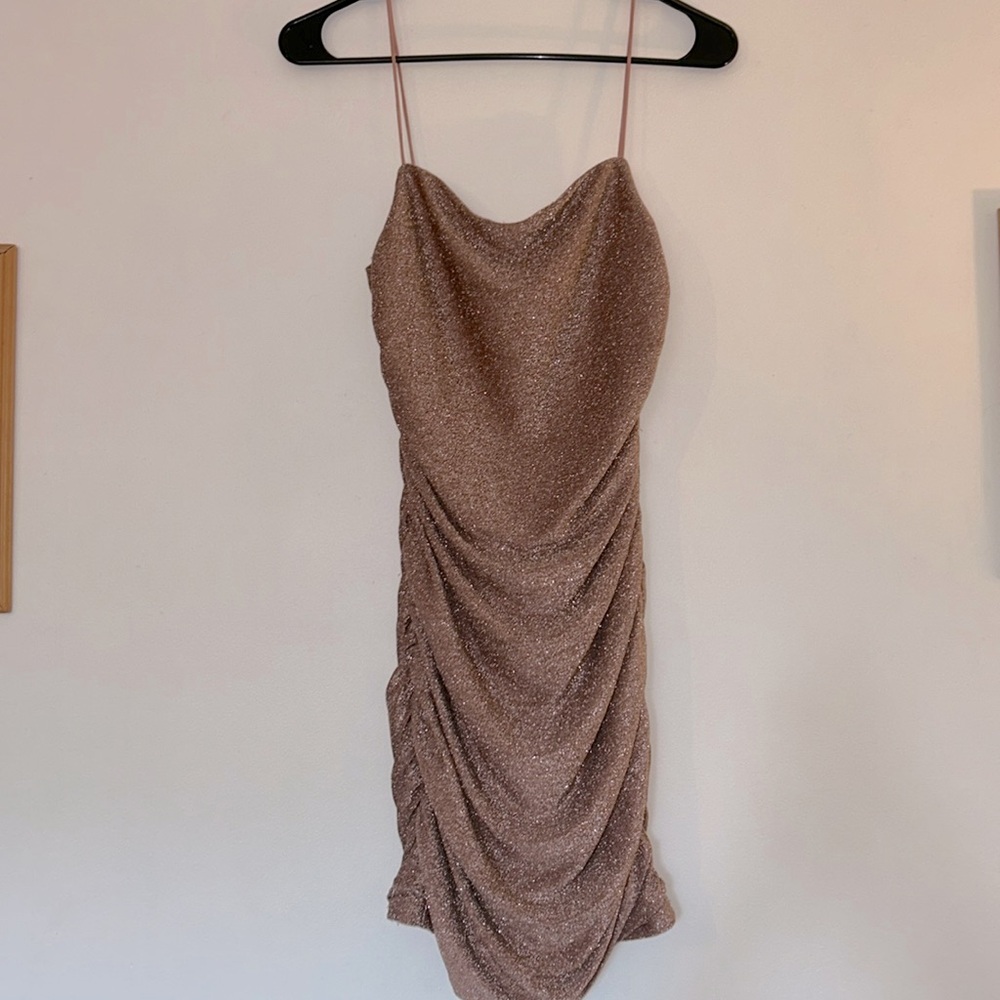 Shimmery mini dress